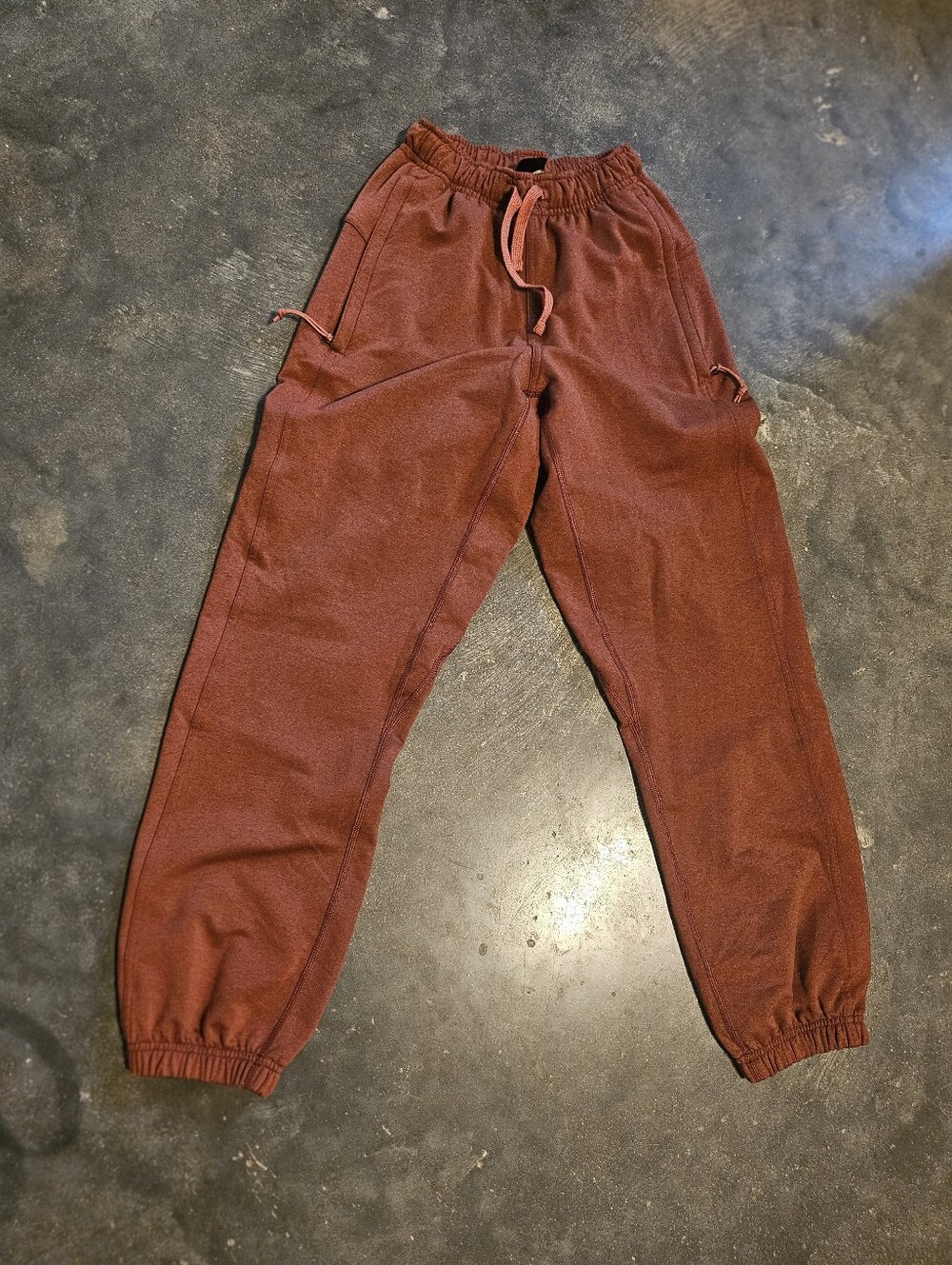 REI Co-Op May 2024, Rust Iron Oxide Cotton Drawstring Jogger Pants Unisex XXS